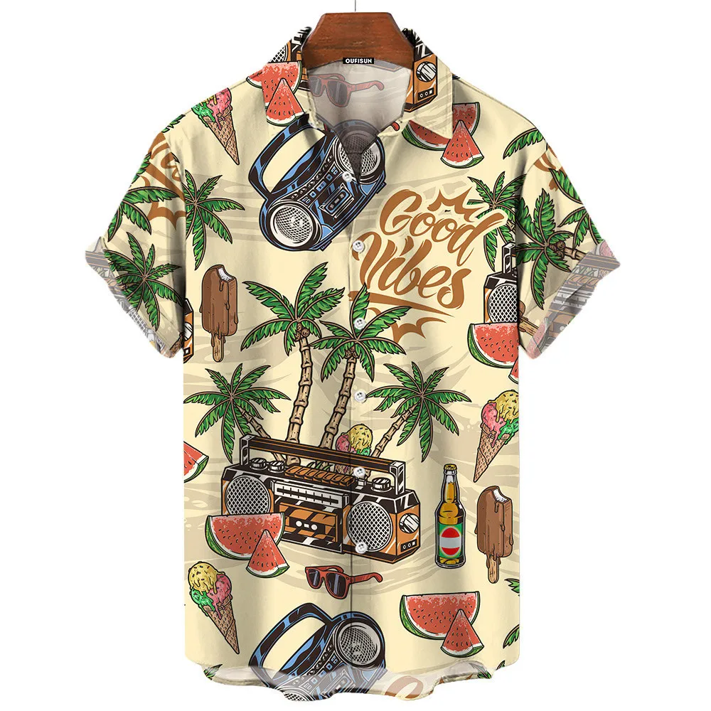Męska koszula w stylu retro, i – Vintage Hawaiian Floral Shirt recenzja i cena