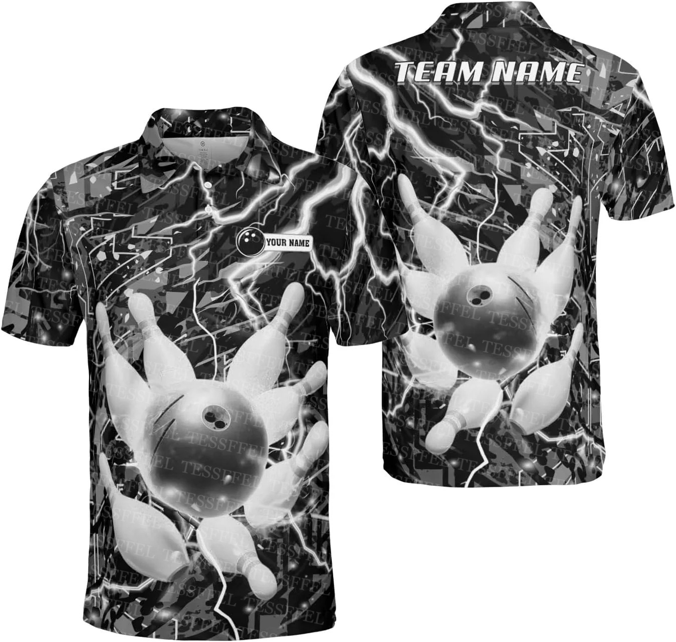 Koszulki Polo z Krótkim Rękawe – Short Sleeve Bowling Shirt Retro recenzja i cena