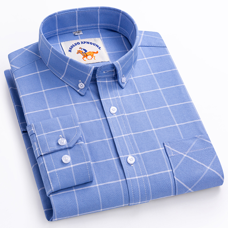 Nowe koszule męskie oversize 5 – Oxford Cotton Casual Shirt Business recenzja i cena