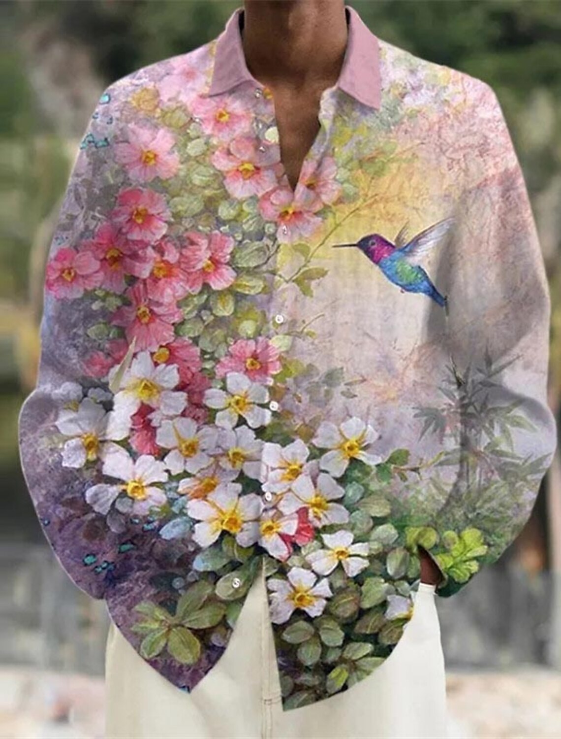 Koszula męska Lniana koszula K – Vintage Hawaiian Floral Shirt recenzja i cena
