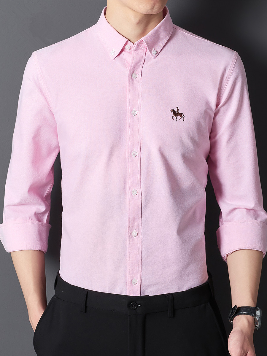 Plus 5XL 6XL Męskie koszule Ox – Oxford Cotton Casual Shirt Business recenzja i cena