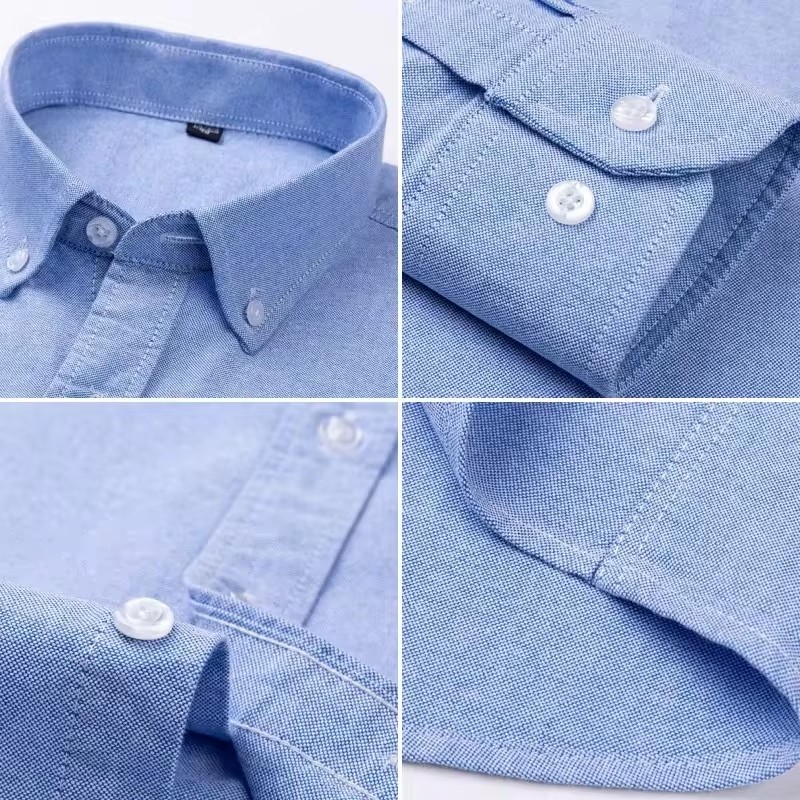 Plus 5XL 6XL Męskie koszule Ox – Oxford Cotton Casual Shirt Business recenzja i cena