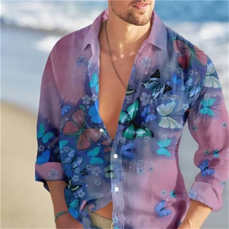 Butterfly Hawaiian Shirts Flor – Vintage Hawaiian Floral Shirt recenzja i cena