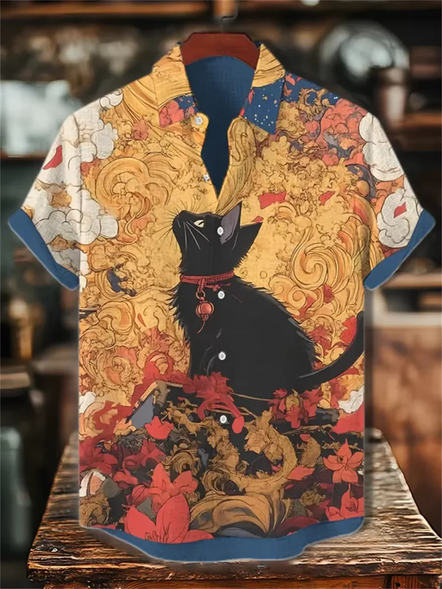 Męska koszula hawajska z krótk – Vintage Hawaiian Floral Shirt recenzja i cena