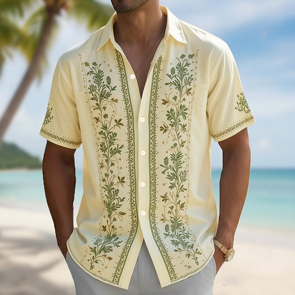 Męska koszula hawajska z kołni – Vintage Hawaiian Floral Shirt recenzja i cena